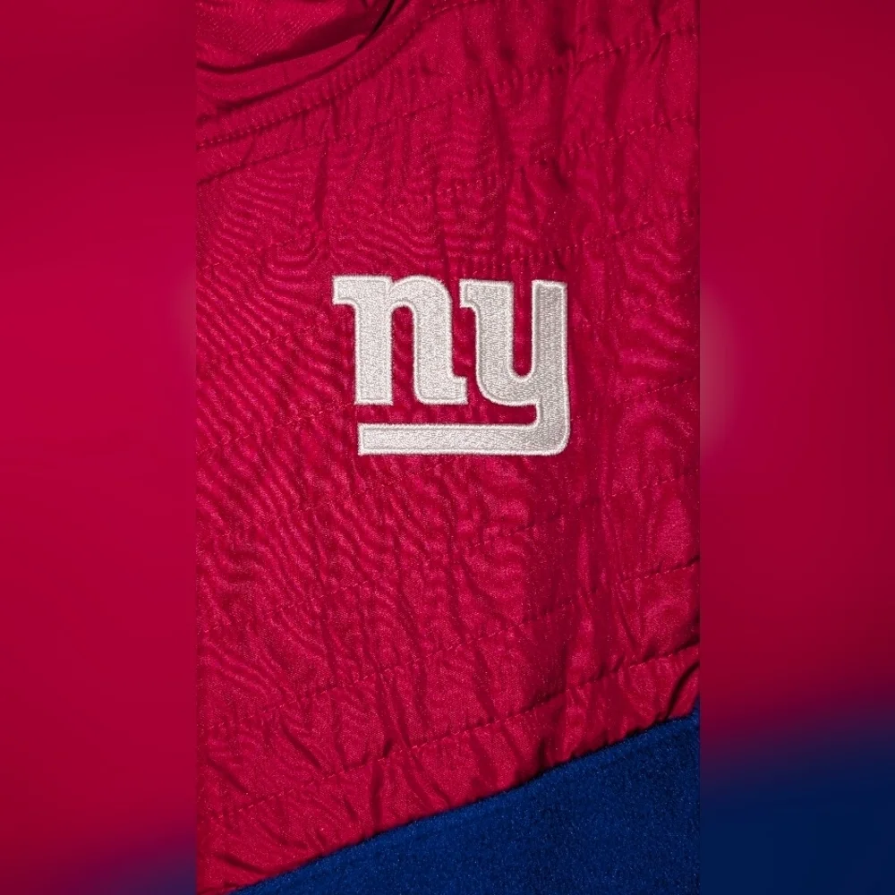 New York Giants NFL Team Apparel Fleece 1st & 10 Full Zip Jacket Youth XXL